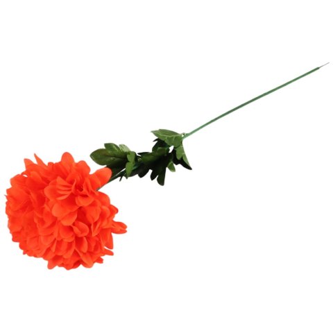 CHRYZANTEMA POJEDYNCZY KWIAT FI 20 CM CIEMNO-POMARAŃCZOWY