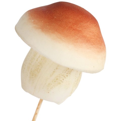 GRZYBEK JESIENNY NA PIKU BOROWIK 6×6 cm PIK DEKORACJA DO KOMPOZYCJI