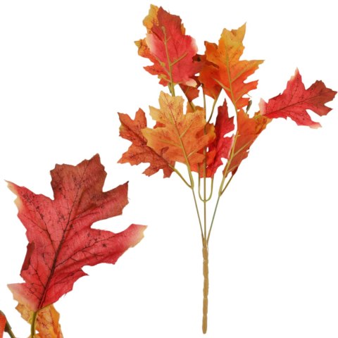 SZTUCZNE LIŚCIE BUKIET LIŚCI DĄB GĘSTE GAŁĄZKI HALLOWEEN JESIEŃ STROIK
